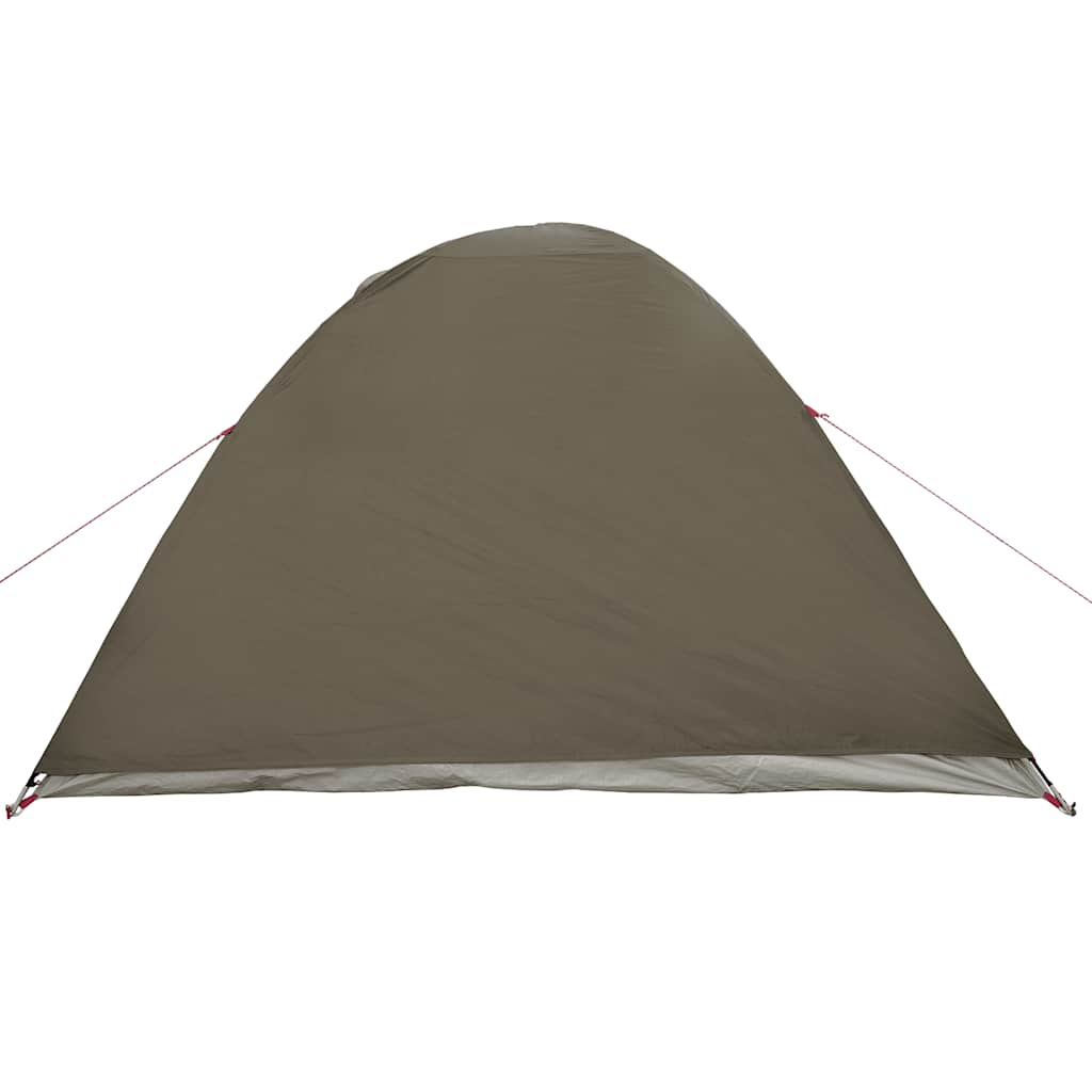 vidaXL Camping Tent Dome 4-Person Brown Waterproof