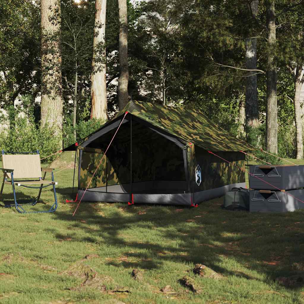 vidaXL Camping Tent 2-Person Camouflage Waterproof