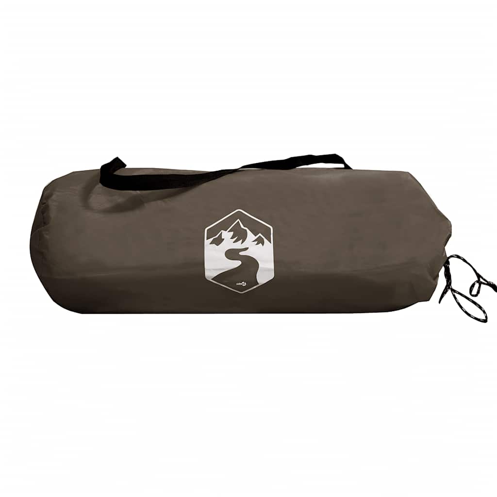 Camping Tent Tunnel 3-Person Brown Waterproof