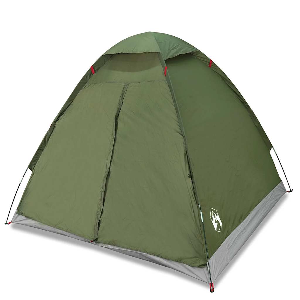 vidaXL Camping Tent Dome 2-Person Olive Green Waterproof