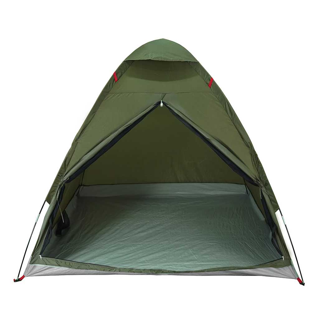 vidaXL Camping Tent Dome 2-Person Olive Green Waterproof