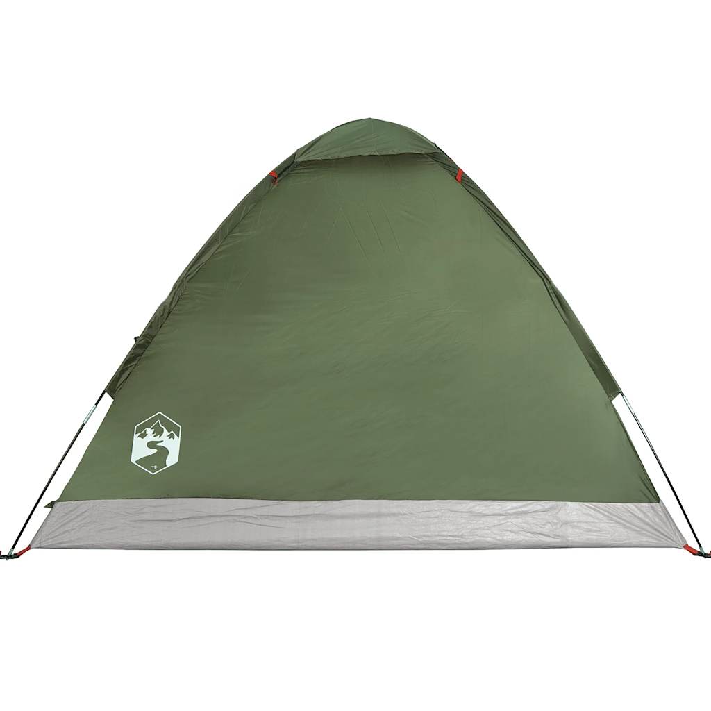 vidaXL Camping Tent Dome 2-Person Olive Green Waterproof