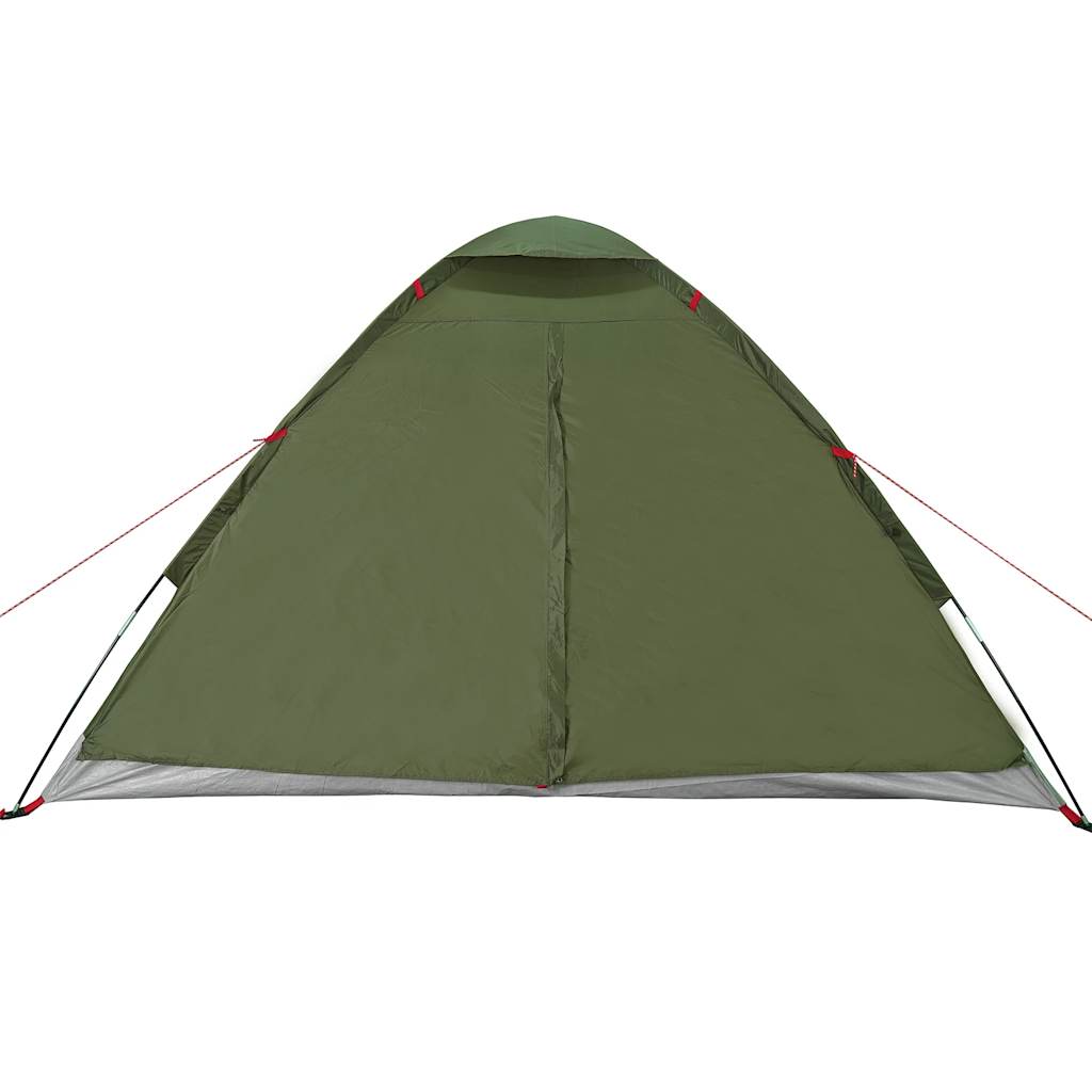 vidaXL Camping Tent Dome 4-Person Olive Green Waterproof