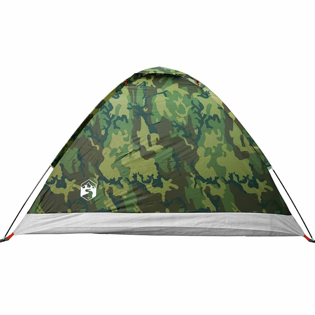 vidaXL Camping Tent Dome 4-Person Camouflage Waterproof