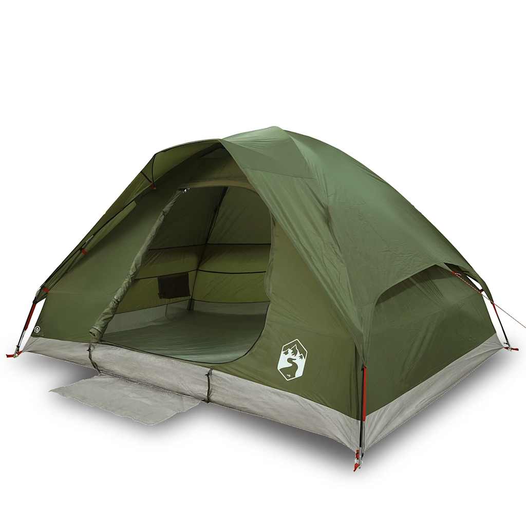 vidaXL Camping Tent Dome 2-Person Olive Green Waterproof