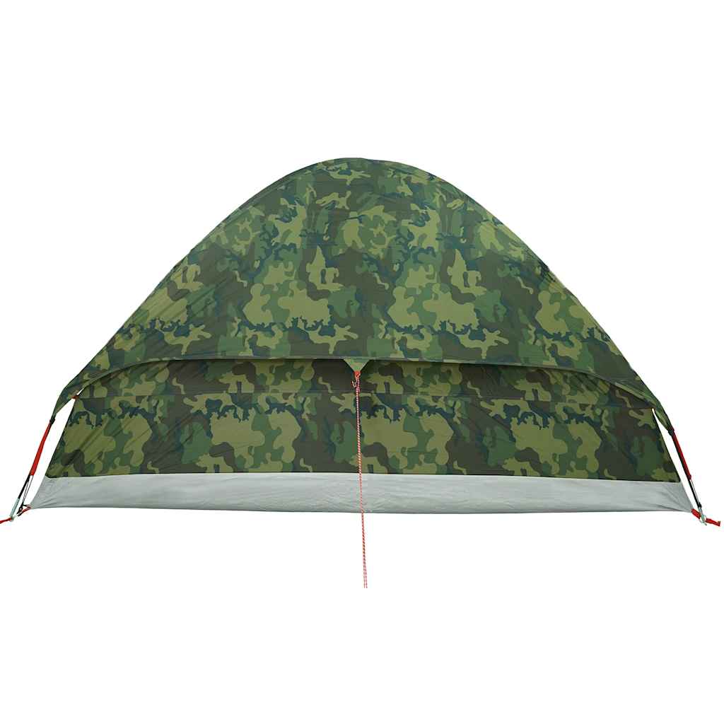 vidaXL Camping Tent Dome 2-Person Camouflage Waterproof