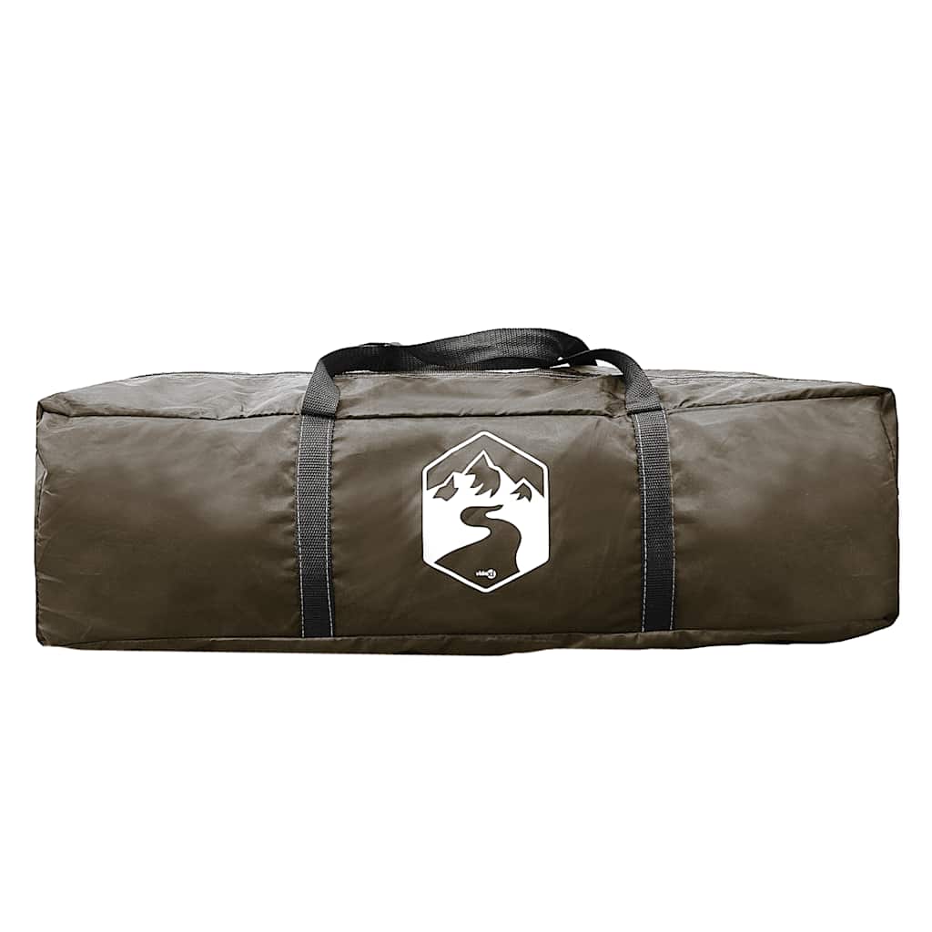 Camping Tent Dome 4-Person Brown Waterproof