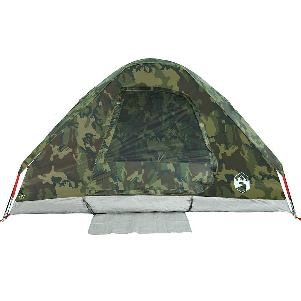 vidaXL Camping Tent Dome 4-Person Camouflage Waterproof