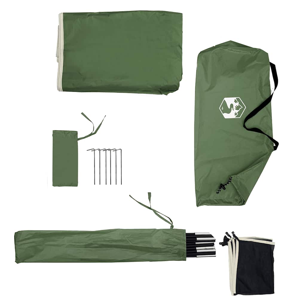 Camping Windbreak Green 344x120 cm Waterproof