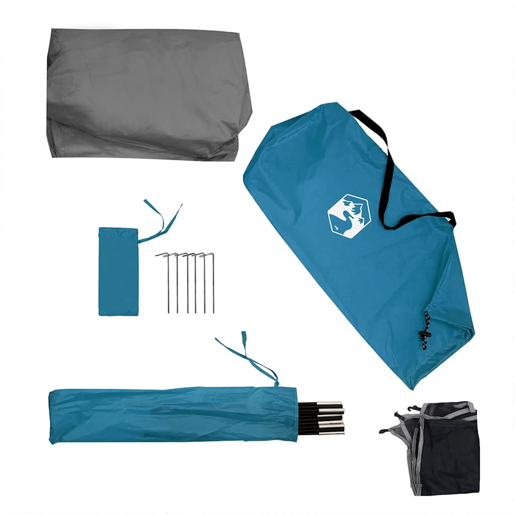 Camping Windbreak Blue 340x130 cm Waterproof