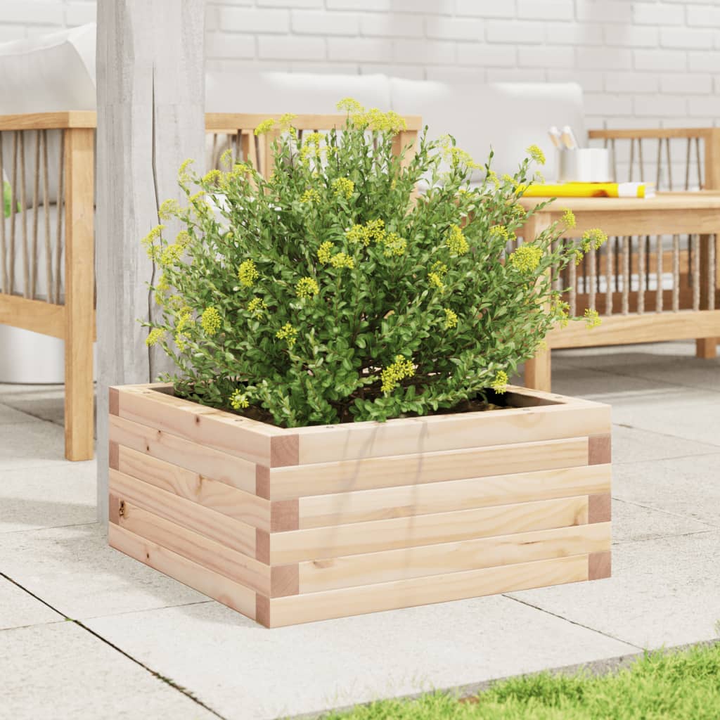 vidaXL Garden Planter 50x50x23 cm Solid Wood Pine