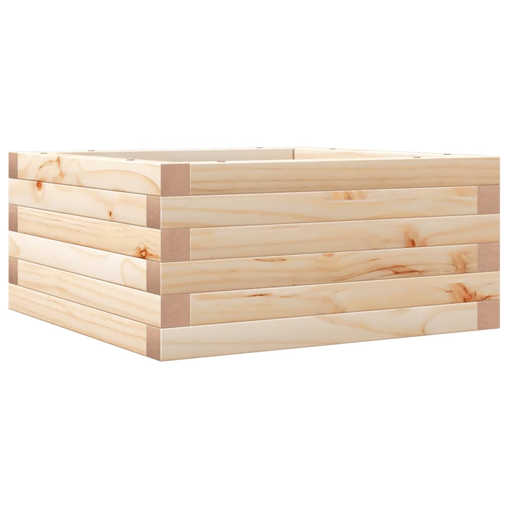 vidaXL Garden Planter 50x50x23 cm Solid Wood Pine