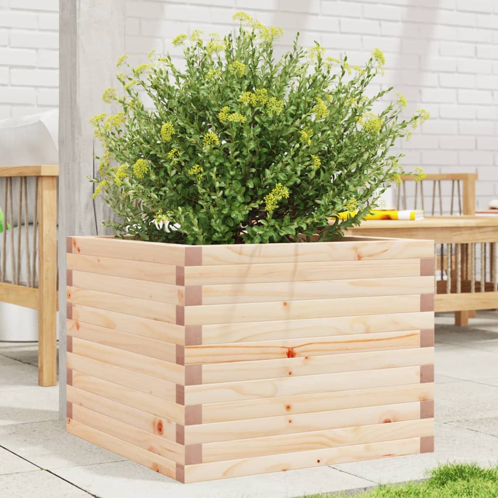 vidaXL Garden Planter 60x60x45.5 cm Solid Wood Pine