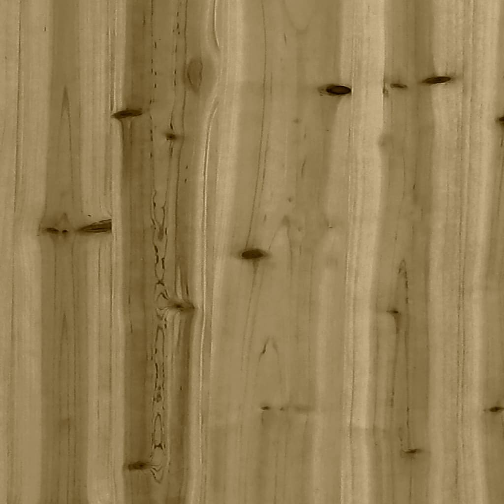 vidaXL Garden Planter 80x80x45.5 cm Impregnated Wood Pine
