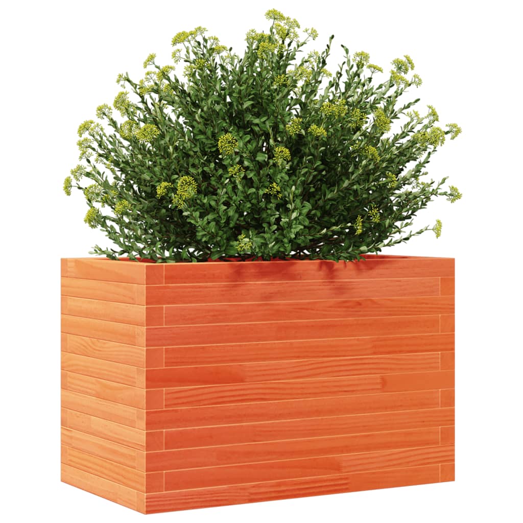 vidaXL Garden Planter Wax Brown 70x40x45.5 cm Solid Wood Pine