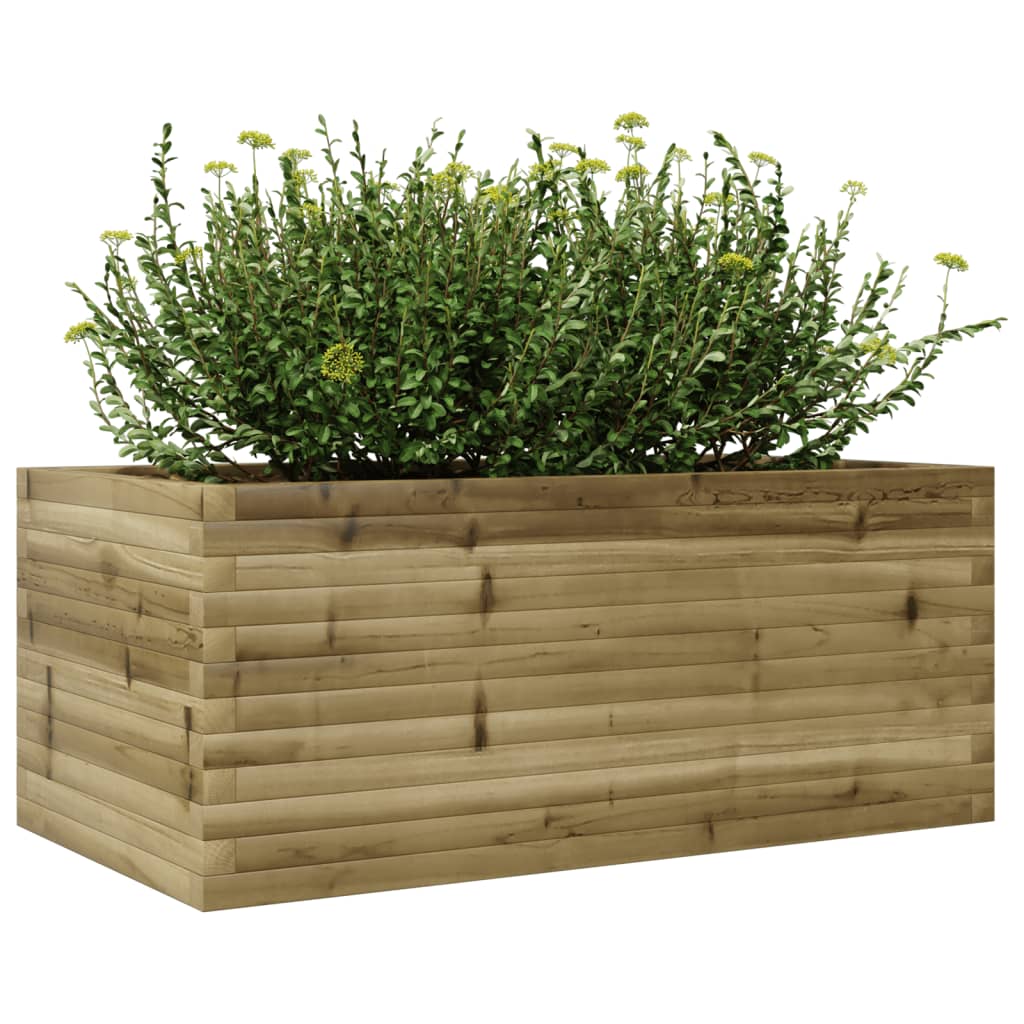 vidaXL Garden Planter 110x60x45.5 cm Impregnated Wood Pine