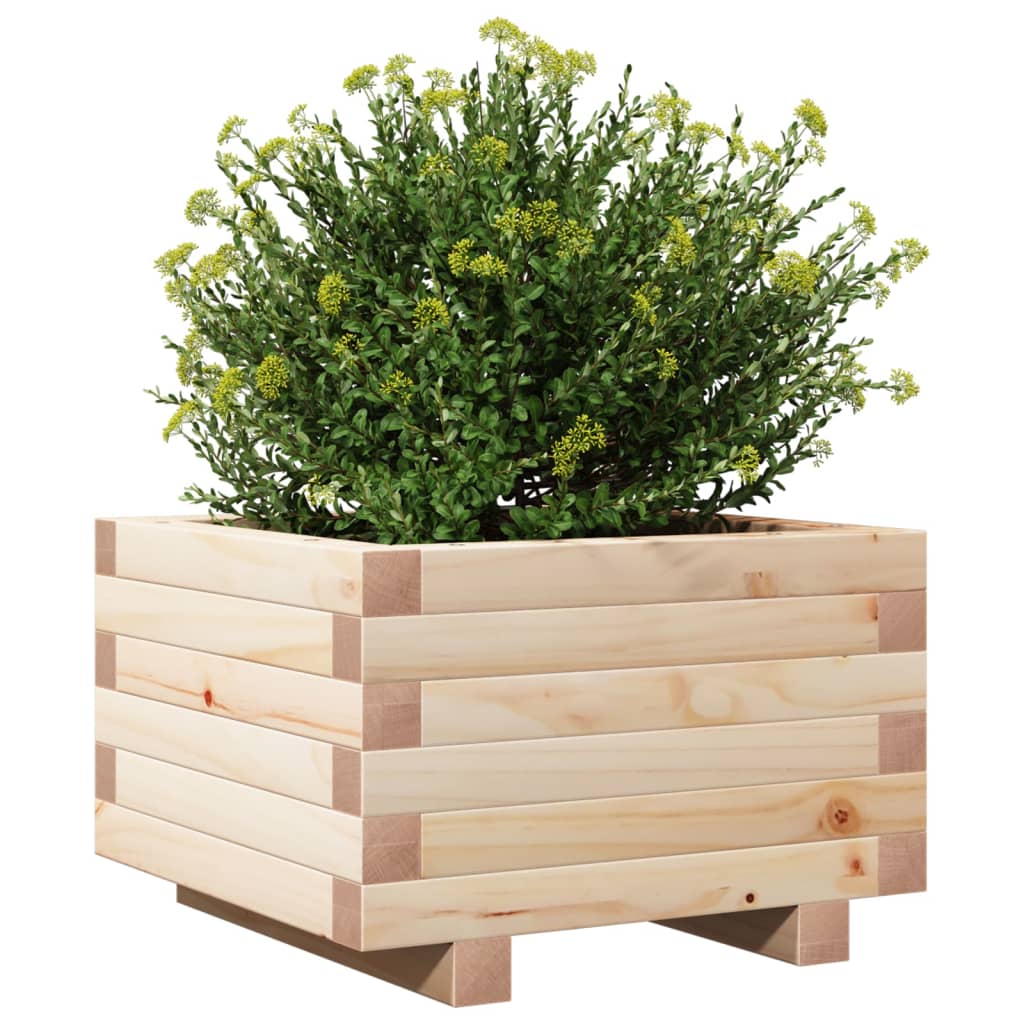 vidaXL Garden Planter 40x40x26.5 cm Solid Wood Pine