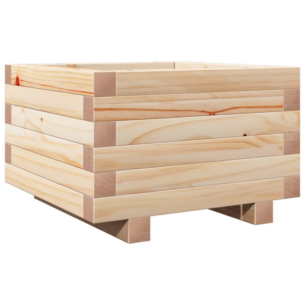 vidaXL Garden Planter 40x40x26.5 cm Solid Wood Pine