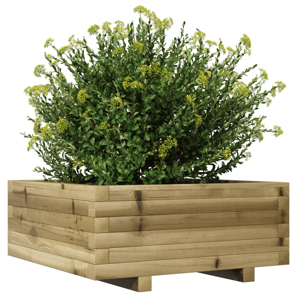 vidaXL Garden Planter 60x60x26.5 cm Impregnated Wood Pine