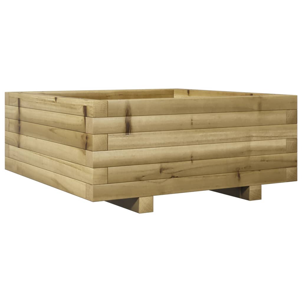 vidaXL Garden Planter 60x60x26.5 cm Impregnated Wood Pine