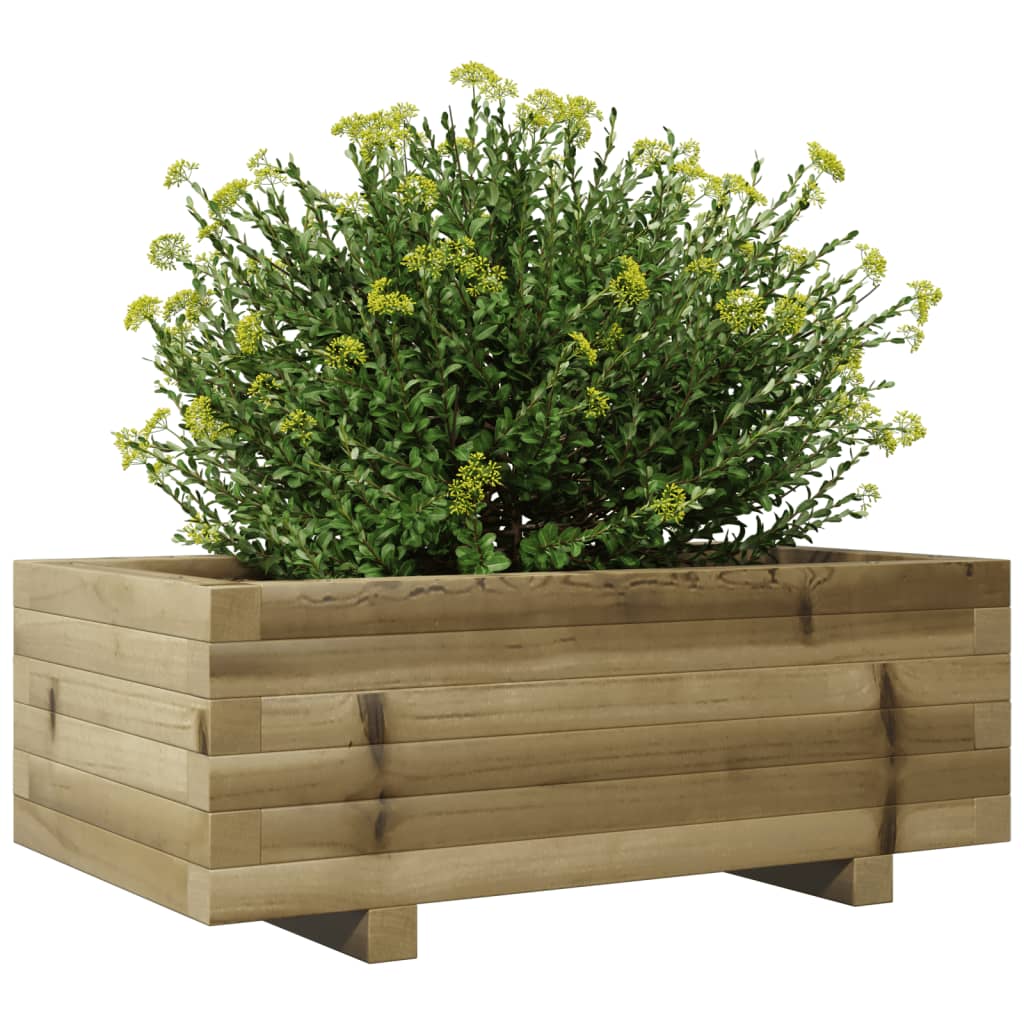 vidaXL Garden Planter 70x40x26.5 cm Impregnated Wood Pine