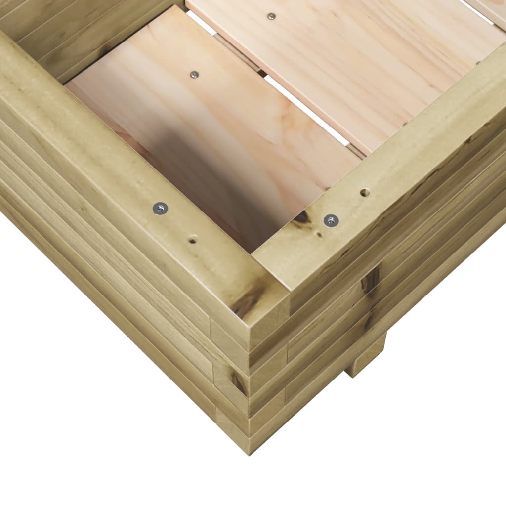 vidaXL Garden Planter 70x40x26.5 cm Impregnated Wood Pine