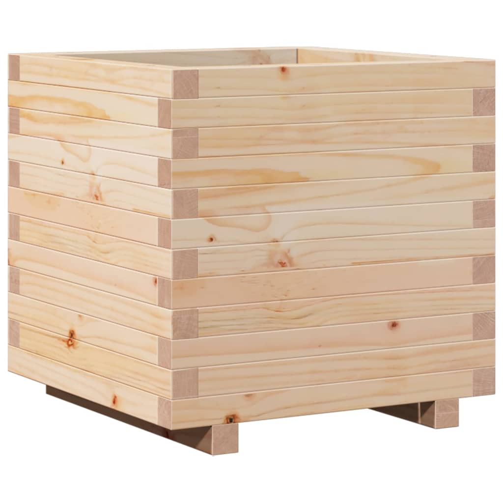 vidaXL Garden Planter 50x50x49.5 cm Solid Wood Pine