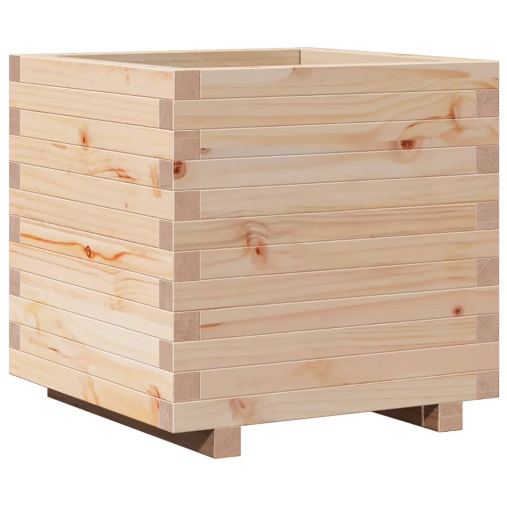 vidaXL Garden Planter 50x50x49.5 cm Solid Wood Pine