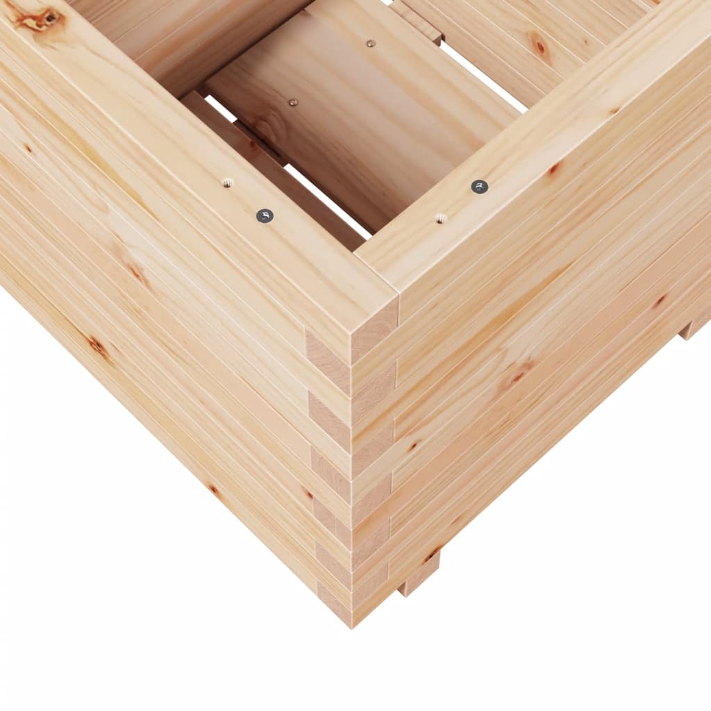 vidaXL Garden Planter 50x50x49.5 cm Solid Wood Pine