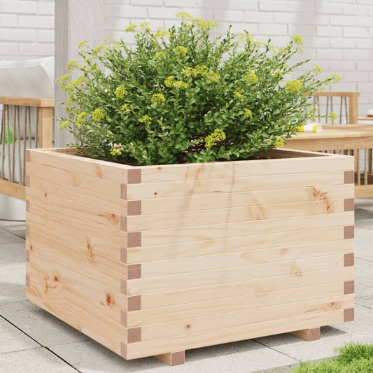 vidaXL Garden Planter 70x70x49.5 cm Solid Wood Pine