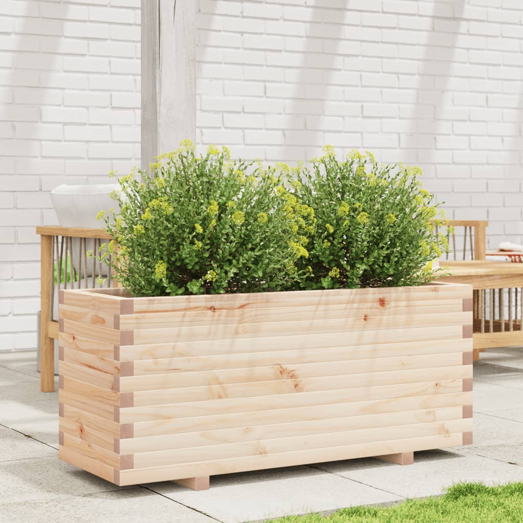 vidaXL Garden Planter 110x40x49.5 cm Solid Wood Pine