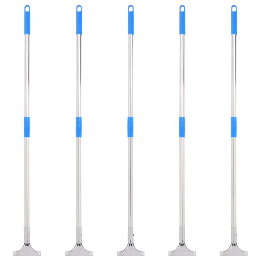 vidaXL Floor Squeegee Handles 5 pcs 119.5 cm Steel and Plastic