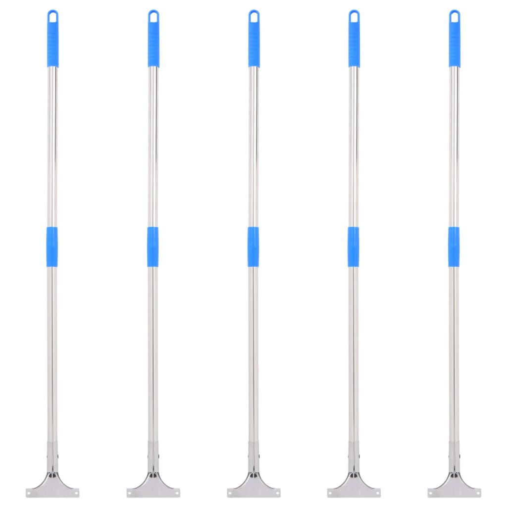 Floor Squeegee Handles 5 pcs 119,5 cm Steel and Plastic