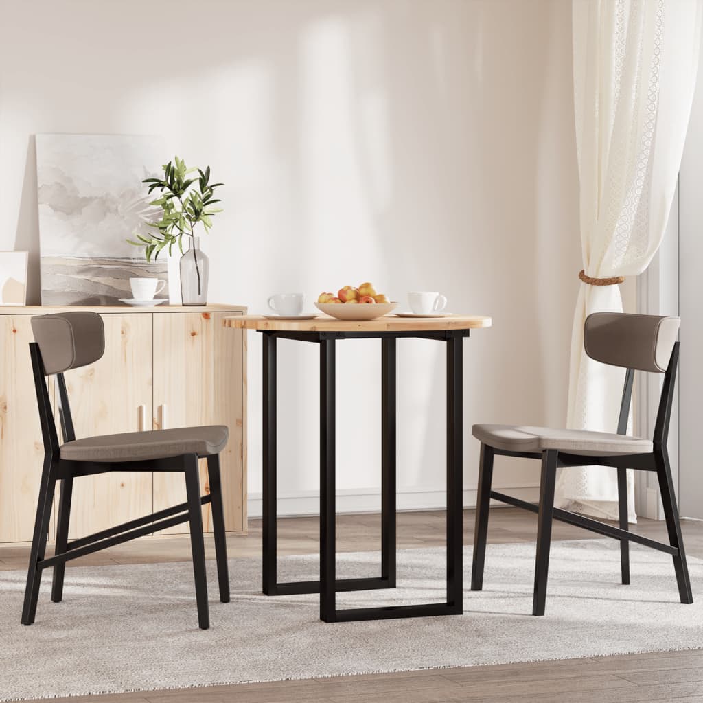 vidaXL Table Top Round Ø70x2 cm Solid Wood Acacia