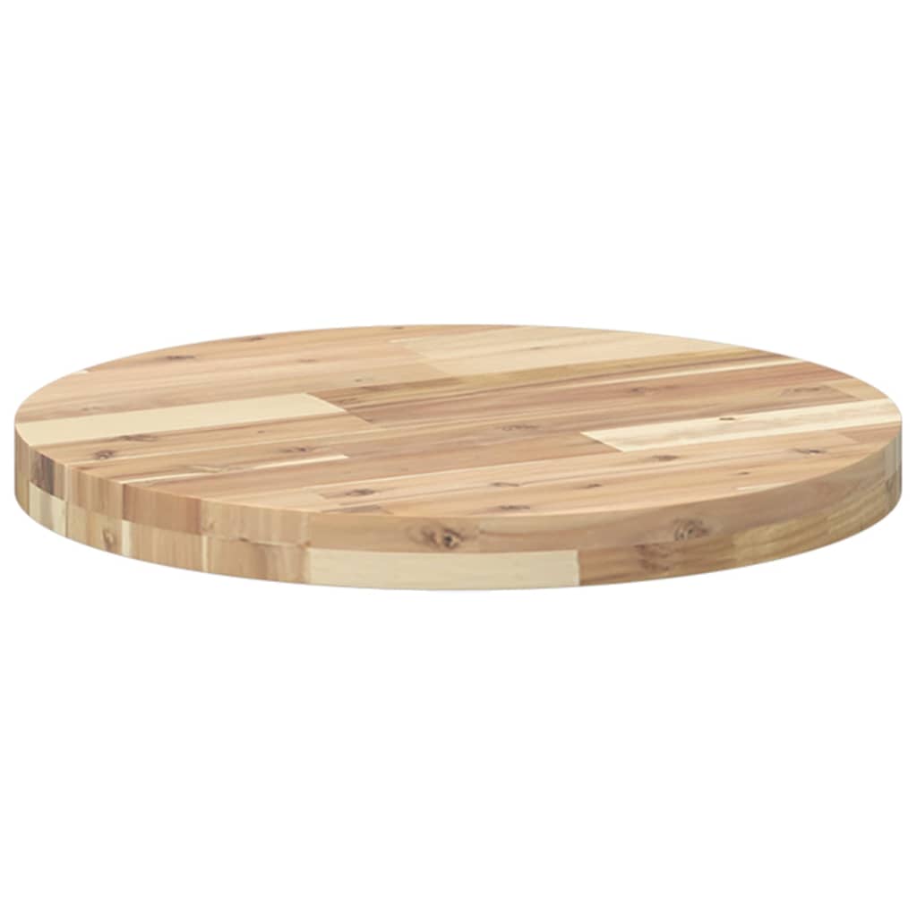 vidaXL Table Top Round Ø50x4 cm Solid Wood Acacia