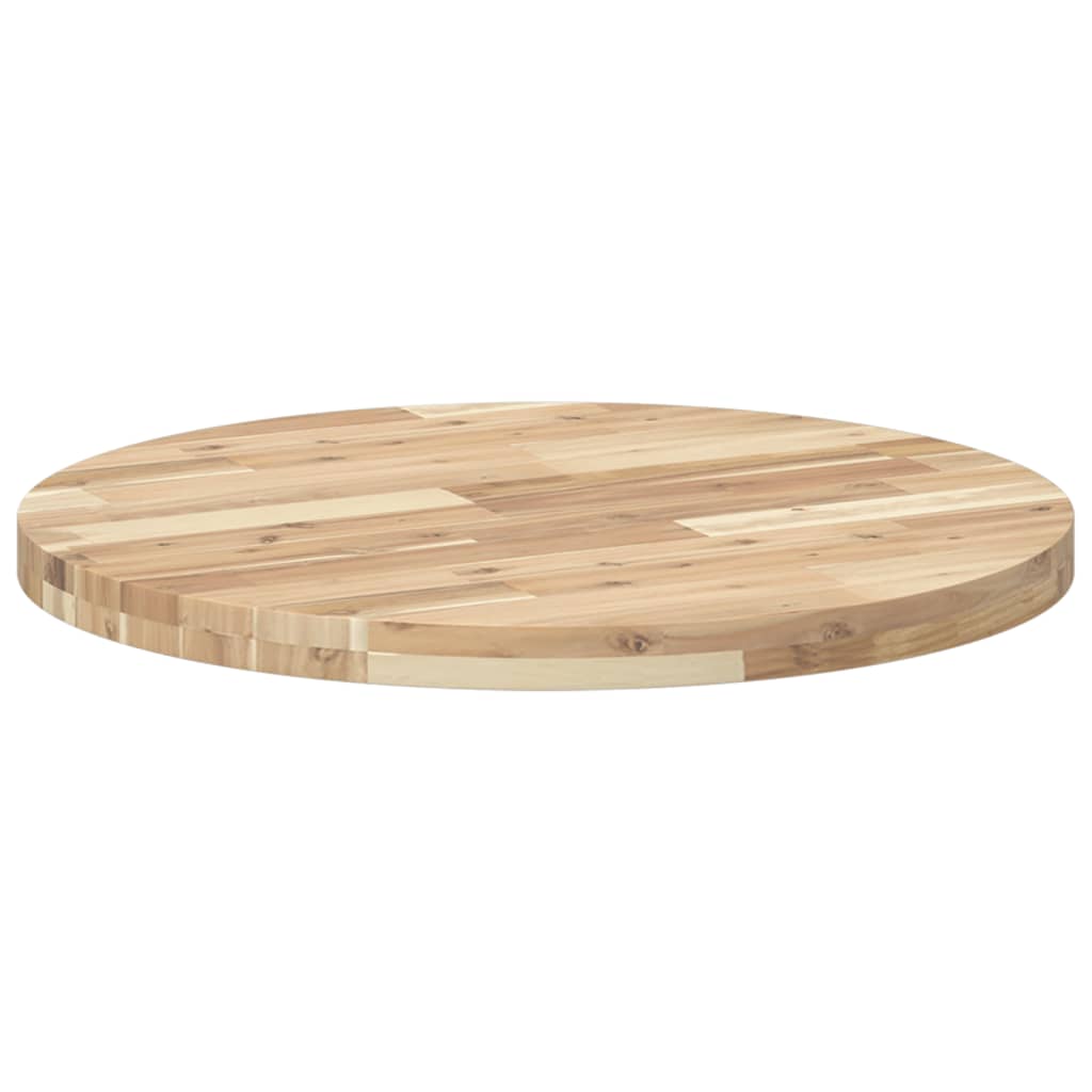 vidaXL Table Top Round Ø70x4 cm Solid Wood Acacia