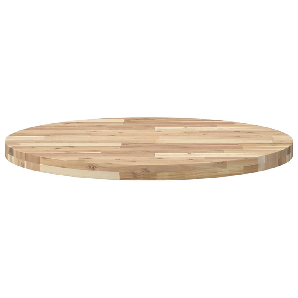 vidaXL Table Top Round Ø80x4 cm Solid Wood Acacia