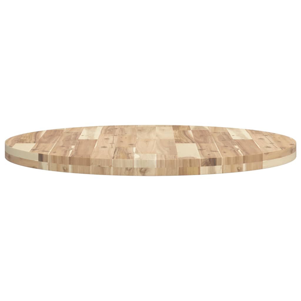 vidaXL Table Top Round Ø80x4 cm Solid Wood Acacia