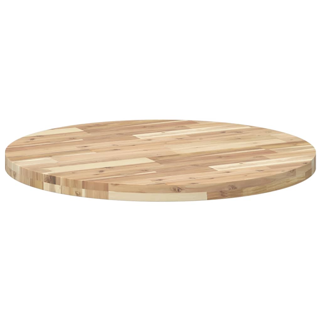 vidaXL Table Top Round Ø80x4 cm Solid Wood Acacia