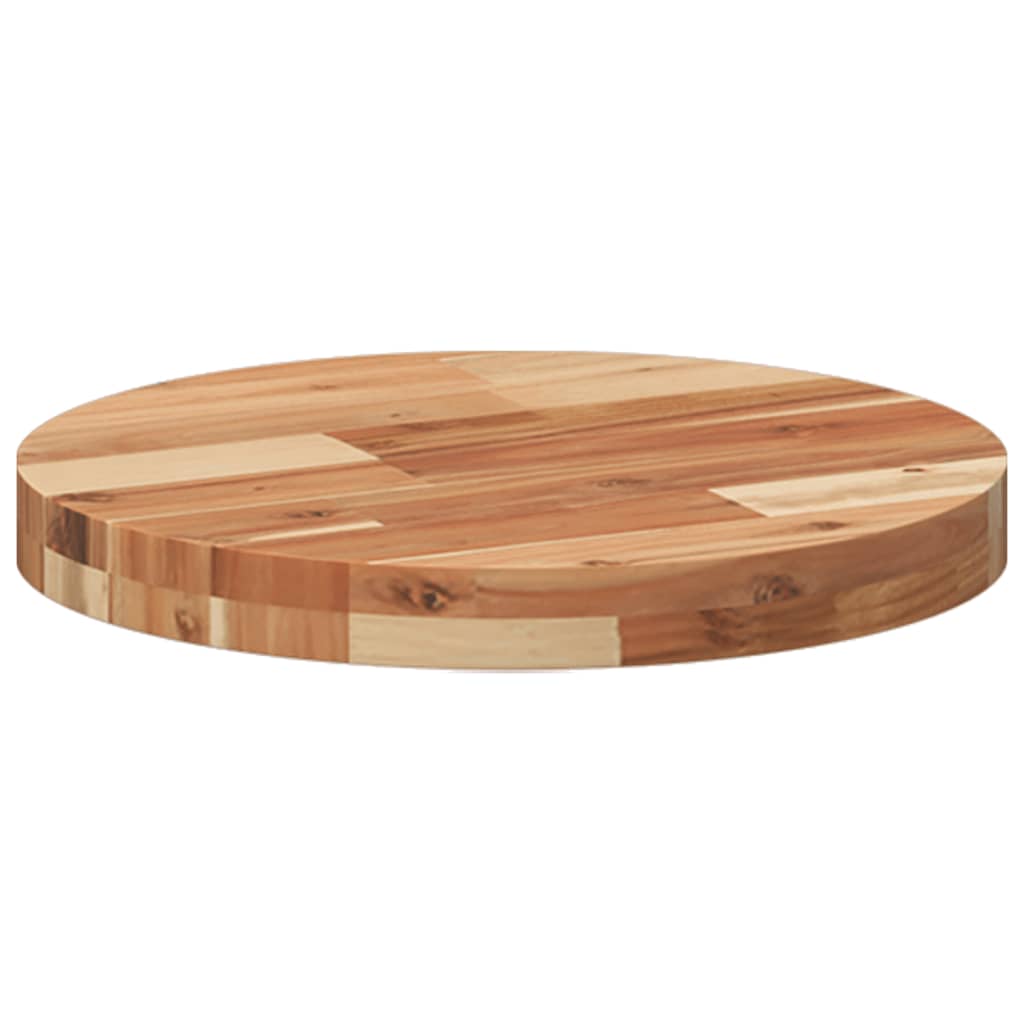 vidaXL Table Top Round Ø40x4 cm Solid Wood Acacia