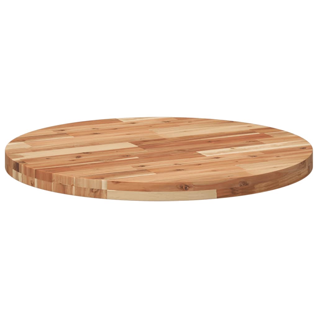 vidaXL Table Top Round Ø70x4 cm Solid Wood Acacia