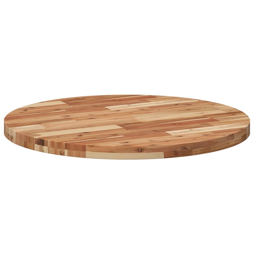 vidaXL Table Top Round Ø80x4 cm Solid Wood Acacia