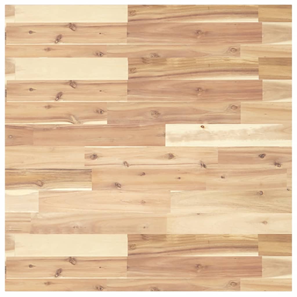 Table Top Square 70x70x2 cm Solid Wood Acacia