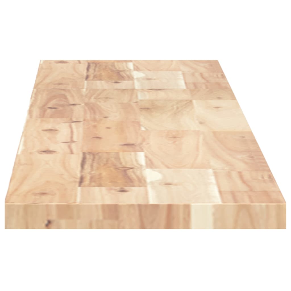 Table Top 120x20x2 cm Rectangular Solid Wood Acacia
