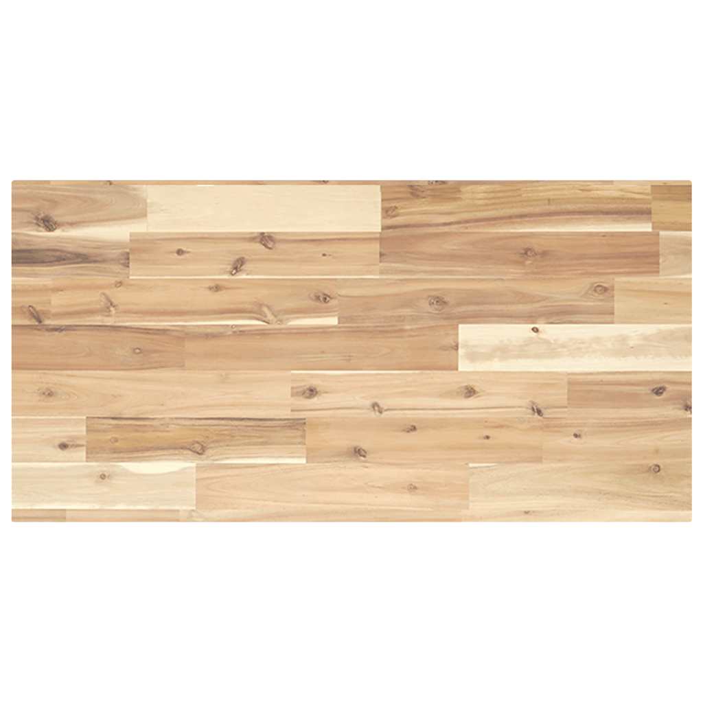 Table Top 60x40x2 cm Rectangular Solid Wood Acacia