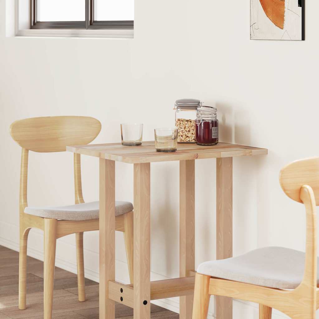 Table Top Rectangular 80x50x2 cm Solid Wood Acacia