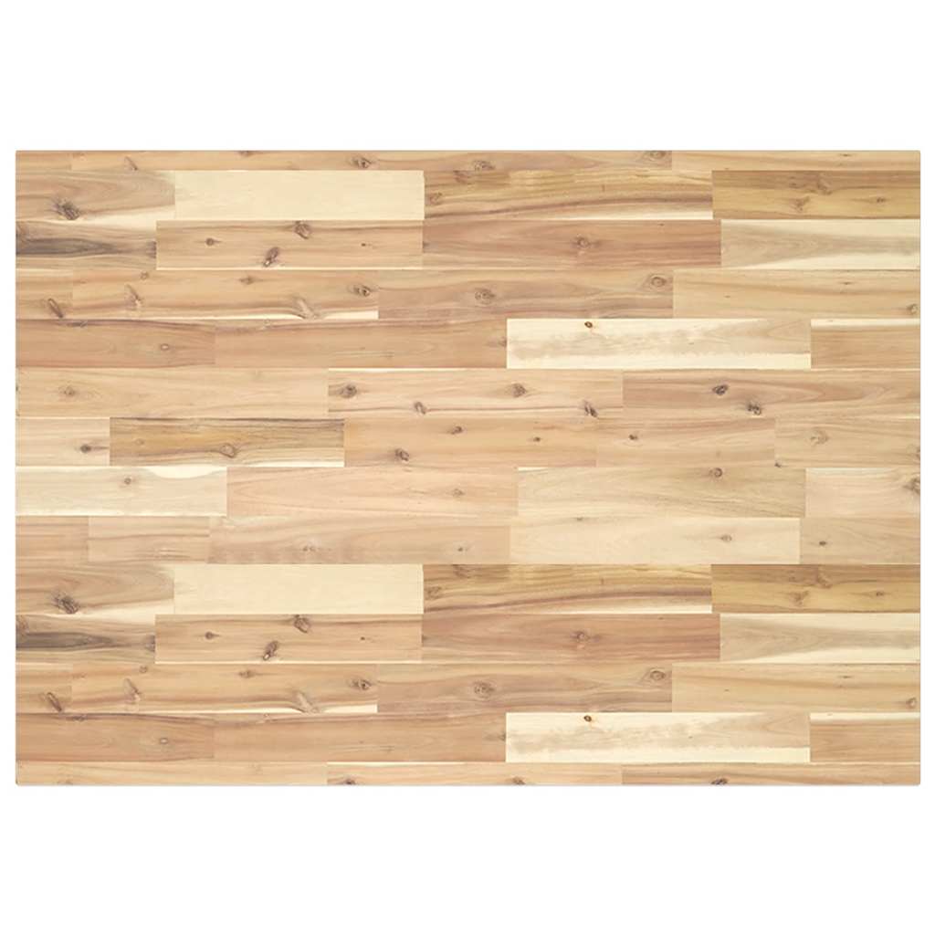 Table Top Rectangular 80x70x2 cm Solid Wood Acacia
