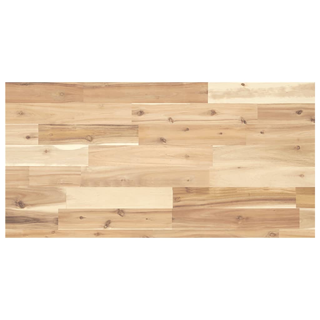 Table Top 80x40x4 cm Rectangular Solid Wood Acacia
