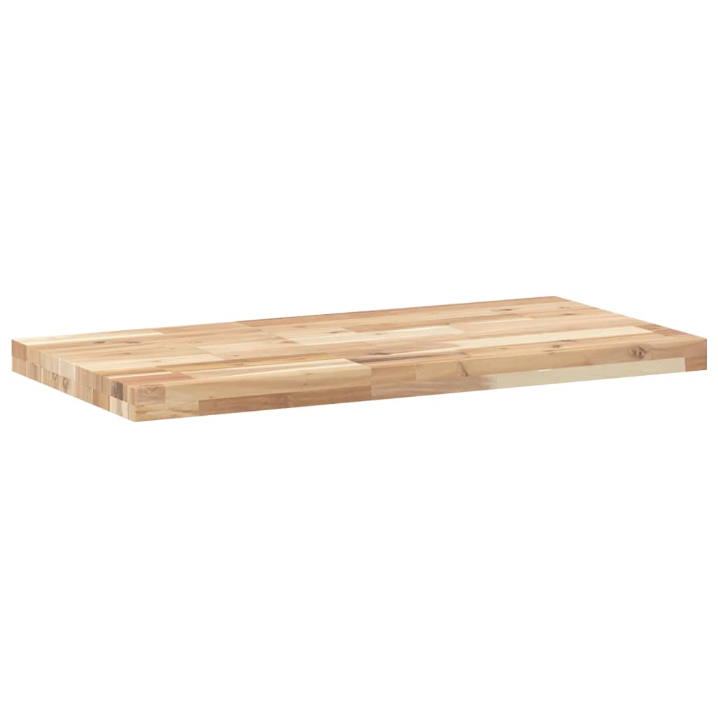 Table Top 80x40x4 cm Rectangular Solid Wood Acacia
