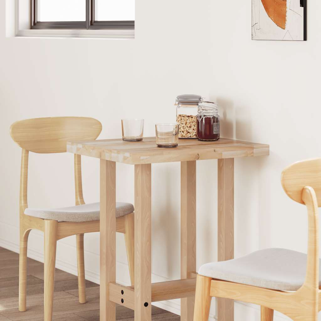 Table Top Rectangular 60x50x4 cm Solid Wood Acacia